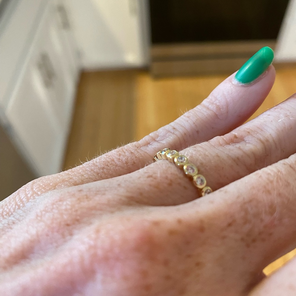 Heart Made of Gold Bezel ring size 6 - Picture 2 of 4